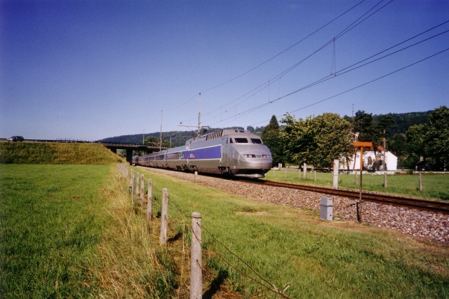 TGV at les Verrieres, Switzerland