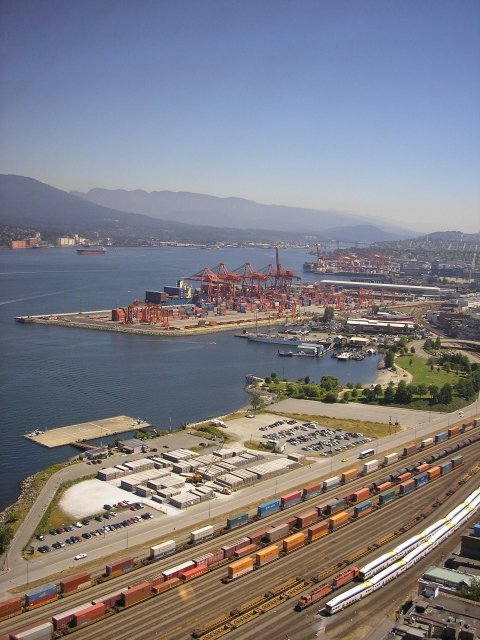 Trains de marchandises et West Coast Express à Vancouver